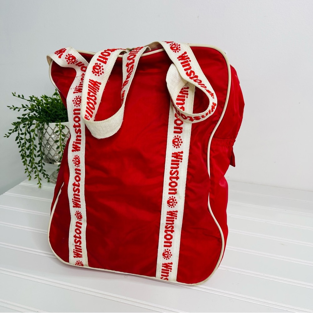 Vintage Winston 90's Nascar Sports Bag Tote Y2K Red Cigarette Brand